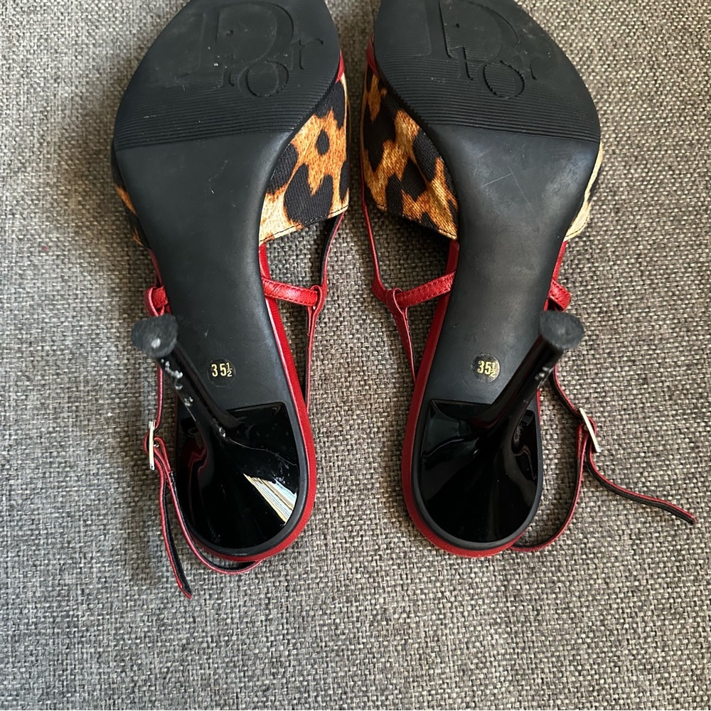 Vintage Dior by John Galliano “I love Dior” slingback heels - Picture 10 of 12